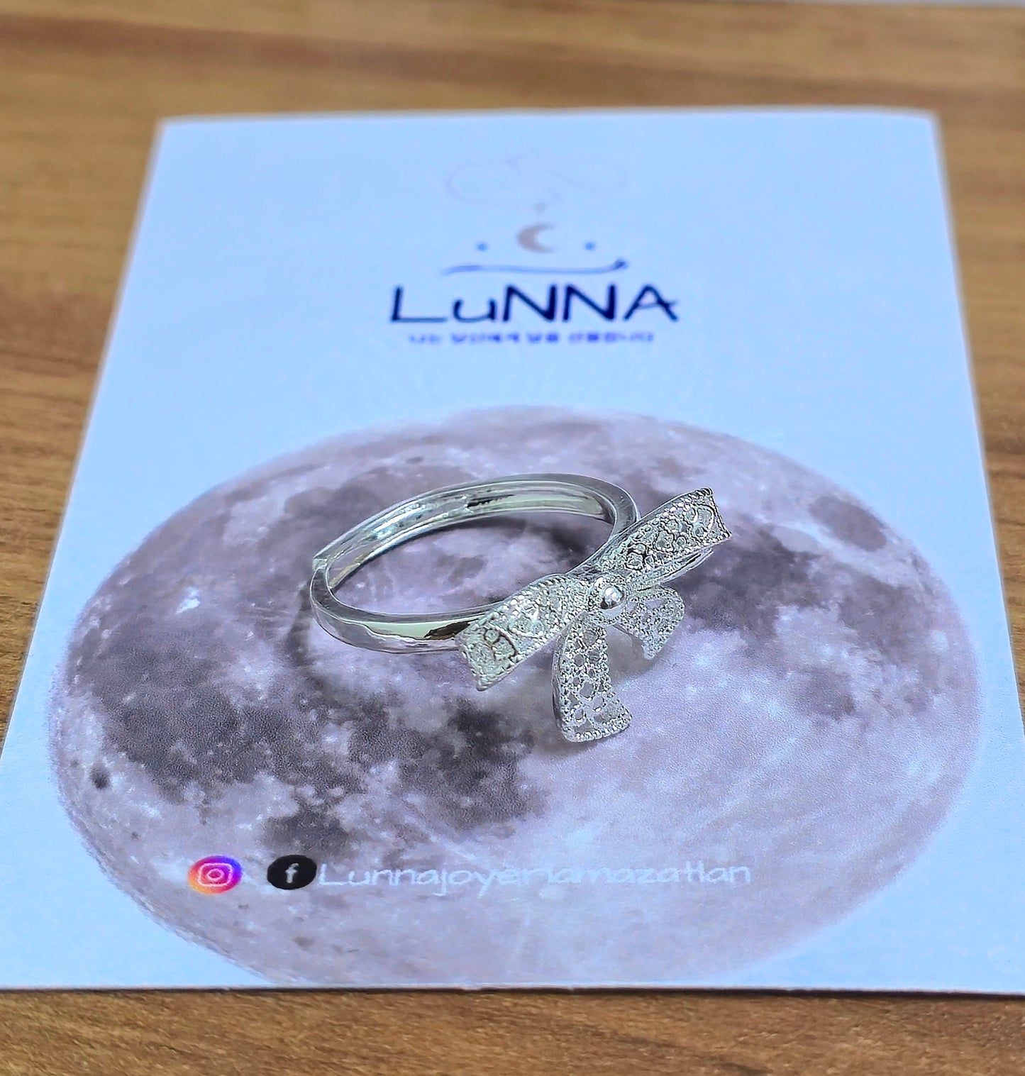 Anillo moño de plata s925
