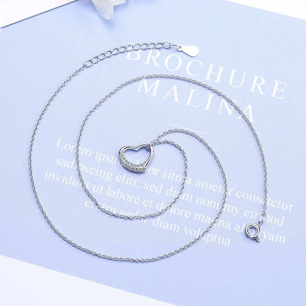 Collar corazon de plata s925