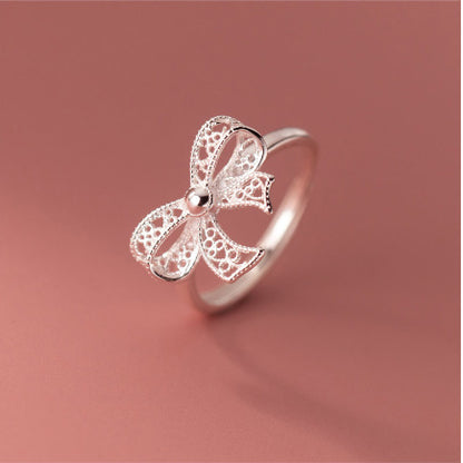 Anillo moño de plata s925
