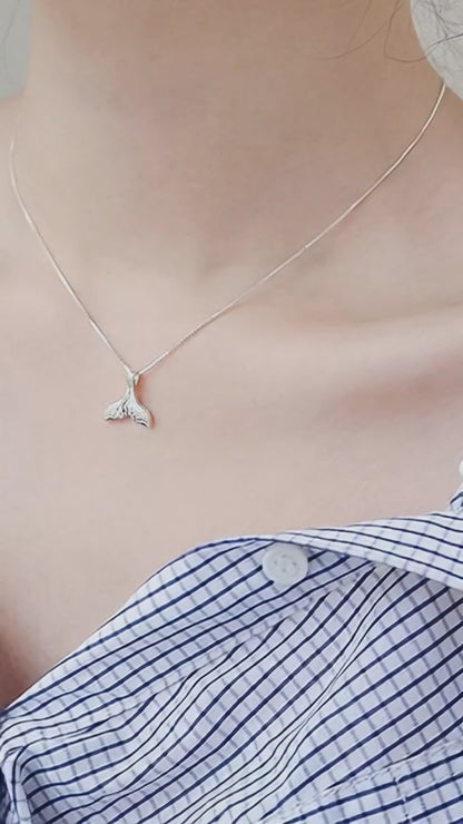 Collar Cola De Ballena Plata 925