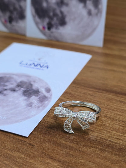 Anillo moño de plata s925