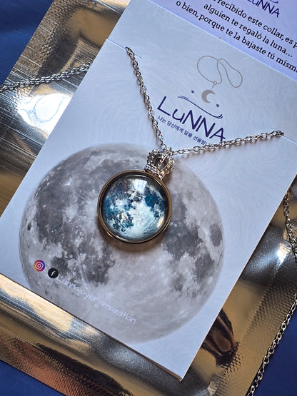 Collar Corona de luna 20mm ~ 👑🌕 Brilla en la oscuridad.
