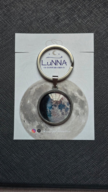 Llavero de luna ~ Brilla en la oscuridad 🌑🌕