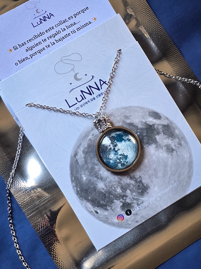 Collar Corona de luna 20mm ~ 👑🌕 Brilla en la oscuridad.