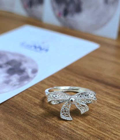 Anillo moño de plata s925
