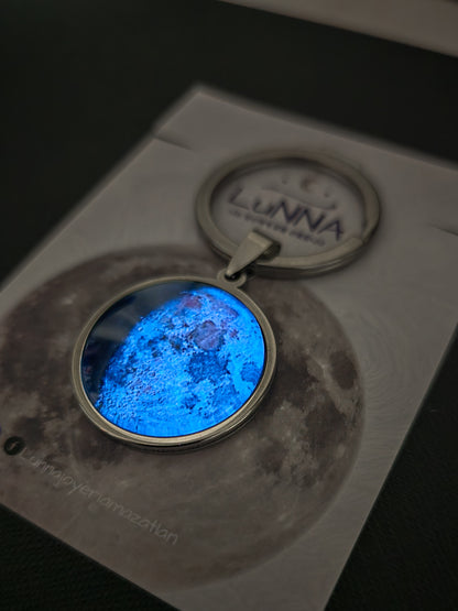Llavero de luna ~ Brilla en la oscuridad 🌑🌕