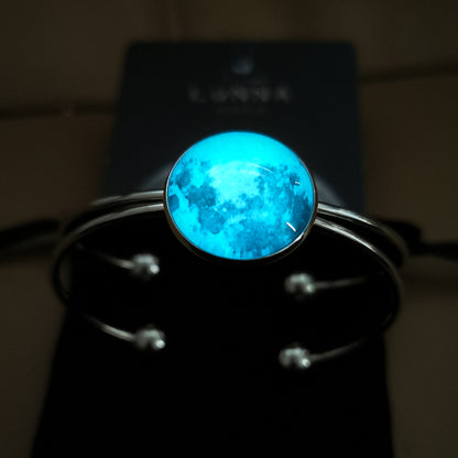 Conjunto: Collar / pulsera / anillo / Luna Brilla En Oscuridad