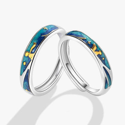 Anillos de pareja Plata s925 ~ Principito🫅🏼 y Zorro 🦊