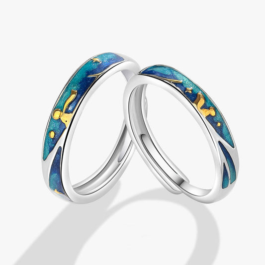 Anillos de pareja Plata s925 ~ Principito🫅🏼 y Zorro 🦊