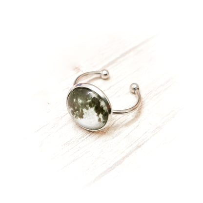 Conjunto Collar y Anillo de Luna - Brilla en la oscuridad