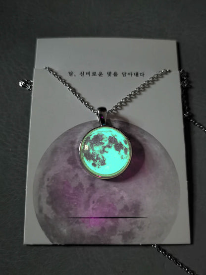 Collar de luna ~ Brillo Verde