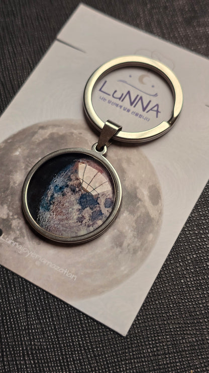 Llavero de luna ~ Brilla en la oscuridad 🌑🌕