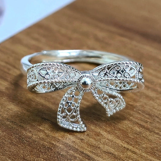 Anillo moño de plata s925